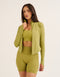 Athlete Crop Jacket - Olive