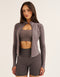 Athlete Crop Jacket - Slate