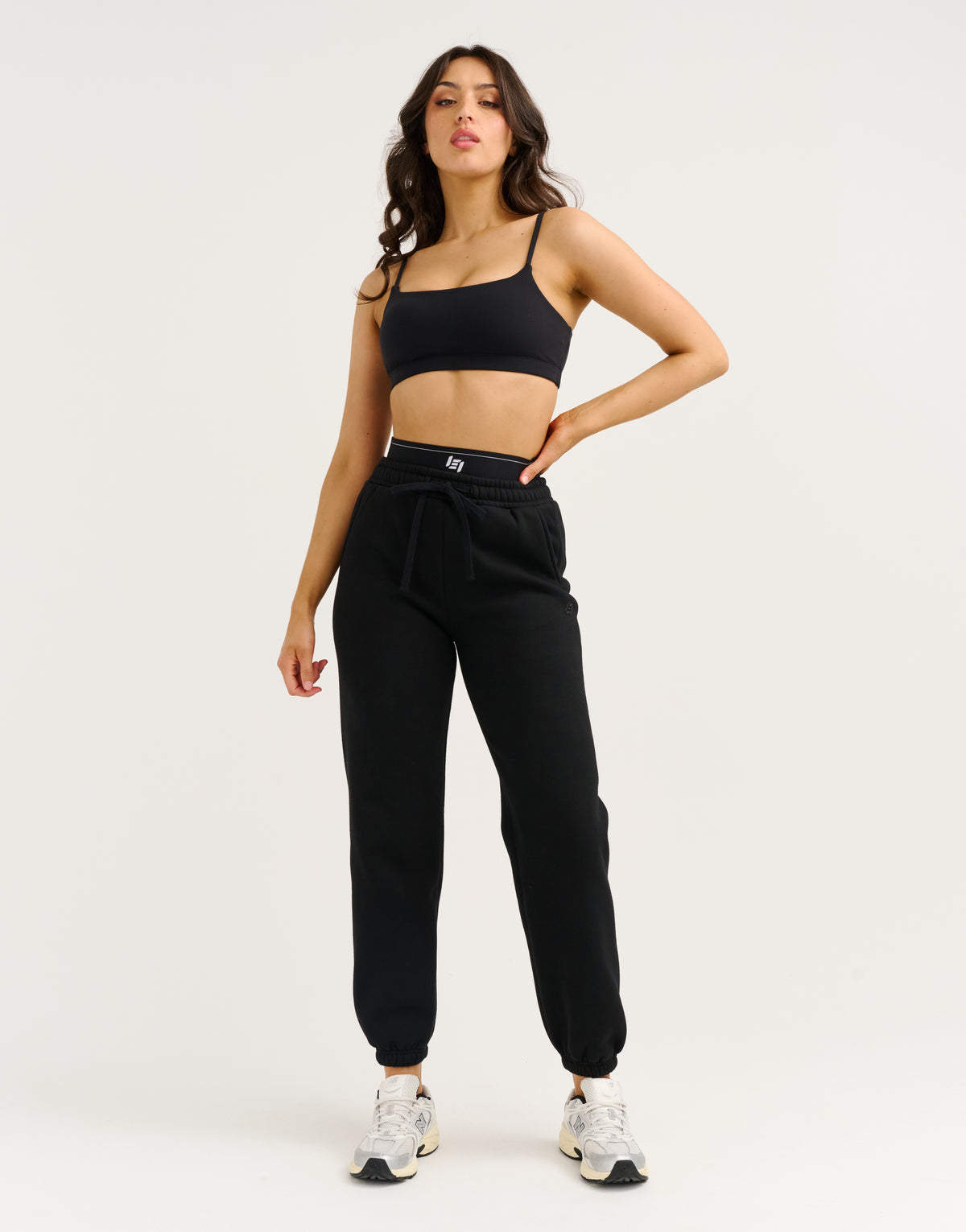 Elemental Layered Jogger Sweatpants - Black