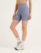 Arise Comfort Mid-Waist Shorts - Washed Blue