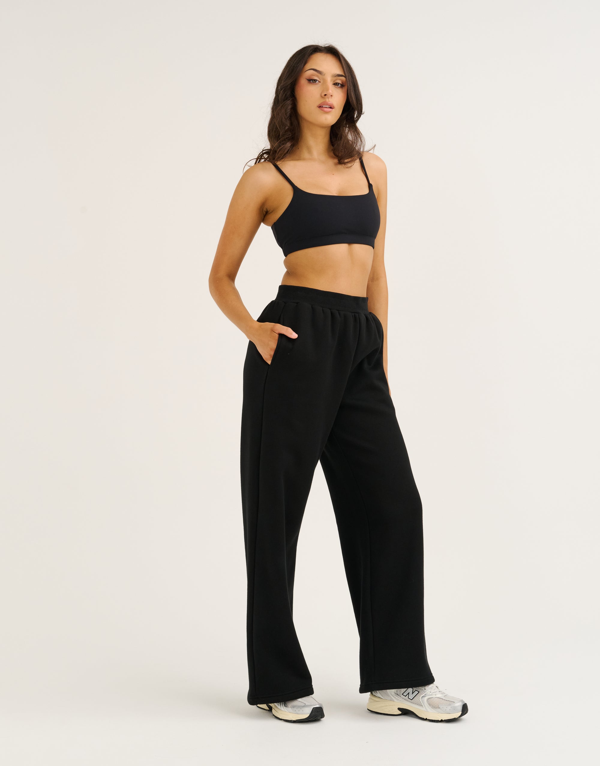Elemental Wide Leg Sweatpants - Black