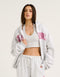 College Combed Fleece Zip-Up Hoodie - Grey Marle