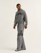 College Combed Fleece Zip-Up Hoodie - Storm Grey