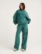 College Combed Fleece Hoodie - Teal