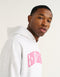 College Combed Fleece Hoodie - Grey Marle