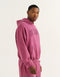 College Combed Fleece Hoodie - Plum