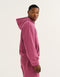 College Combed Fleece Hoodie - Plum