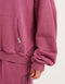 College Combed Fleece Hoodie - Plum
