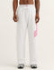 College Combed Fleece Wide Leg Sweatpant - Grey Marle