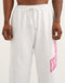 College Combed Fleece Wide Leg Sweatpant - Grey Marle