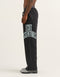 College Combed Fleece Wide Leg Sweatpant - Phantom Black