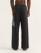 College Combed Fleece Wide Leg Sweatpant - Phantom Black
