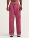 College Combed Fleece Wide Leg Sweatpant - Plum