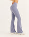 Flare Lycra Pocket Leggings - Washed Blue