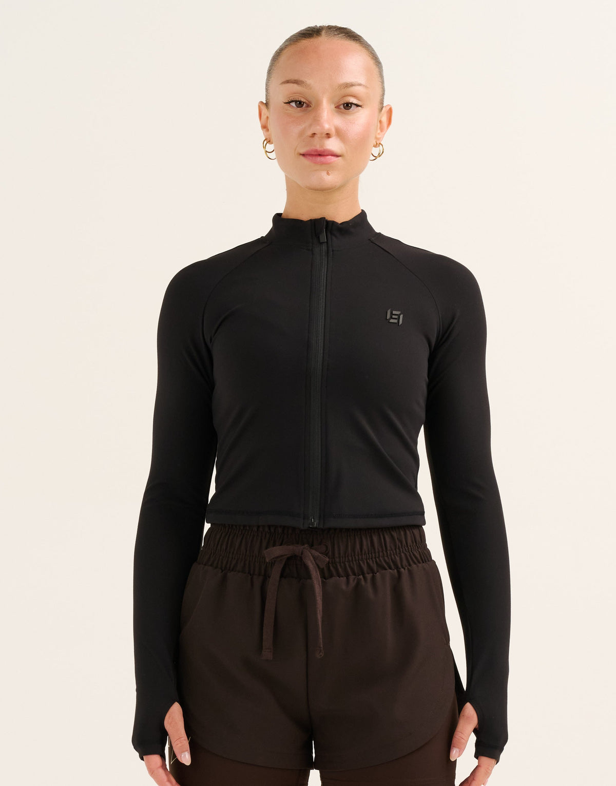 Nova Lycra® Zip Through Jacket - Phantom Black