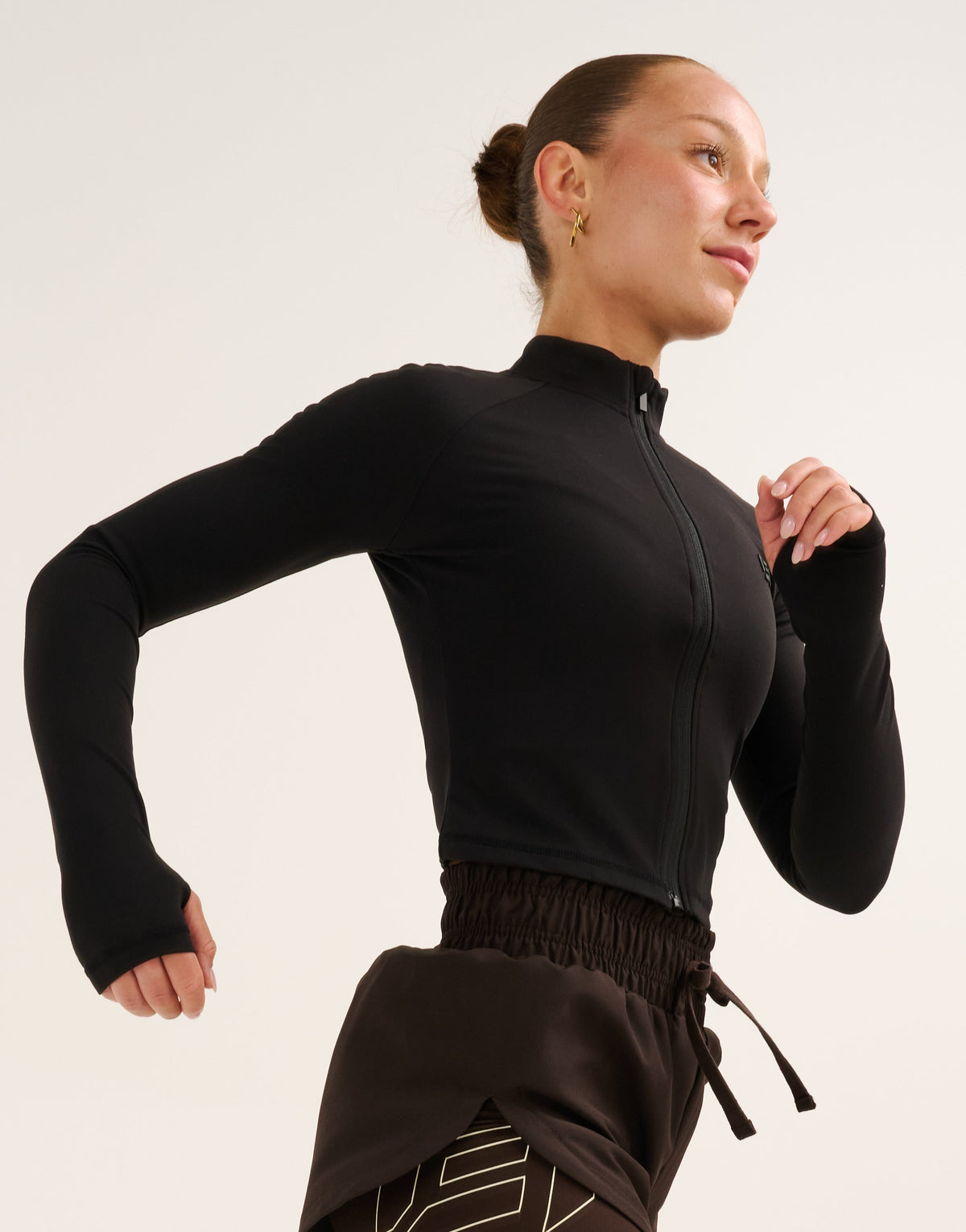 Nova Lycra® Zip Through Jacket - Phantom Black
