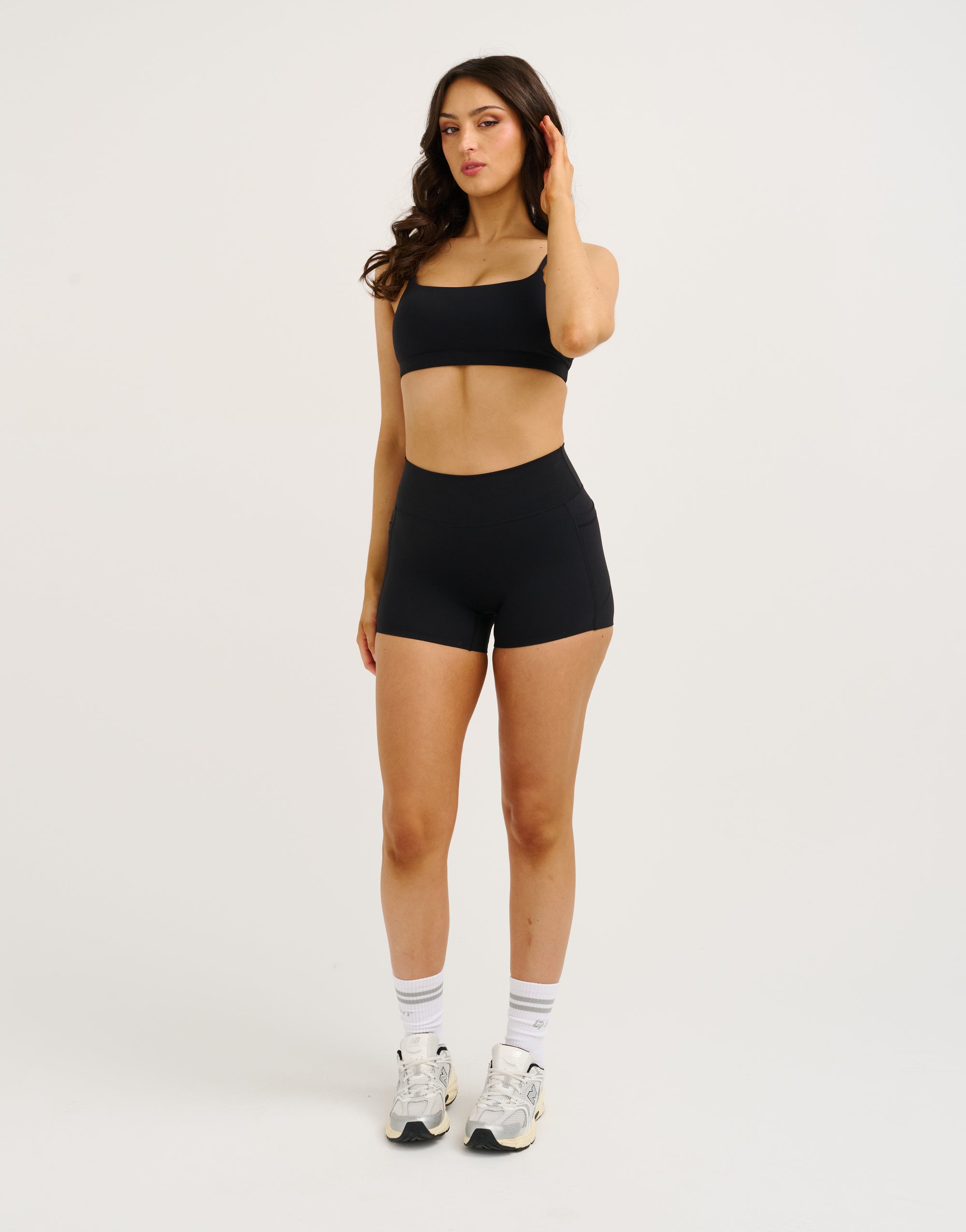 Lycra Seamless Sports Bra - Black