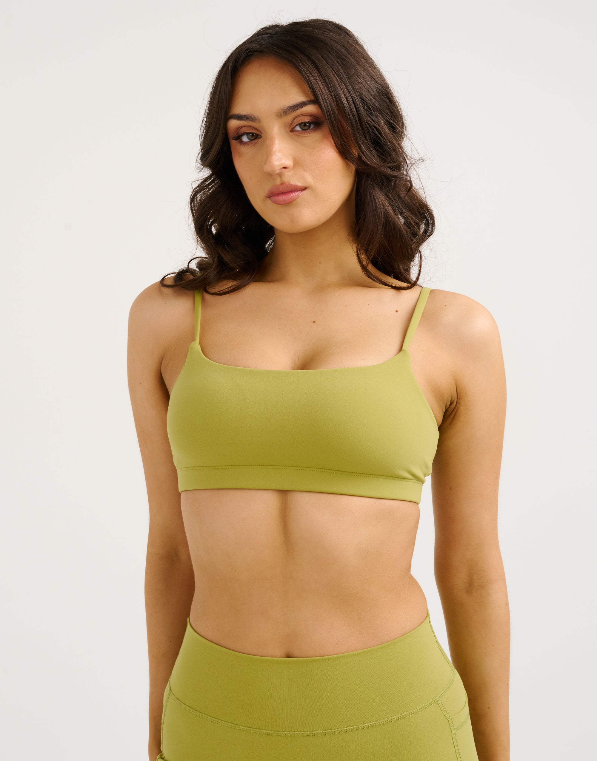 Lycra Seamless Sports Bra - Olive