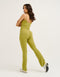 Lycra Invisible Scrunch Pocket Flare Leggings - Olive