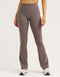 Lycra Invisible Scrunch Pocket Flare Leggings - Slate Grey