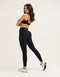 Lycra Invisible Scrunch Leggings - Black