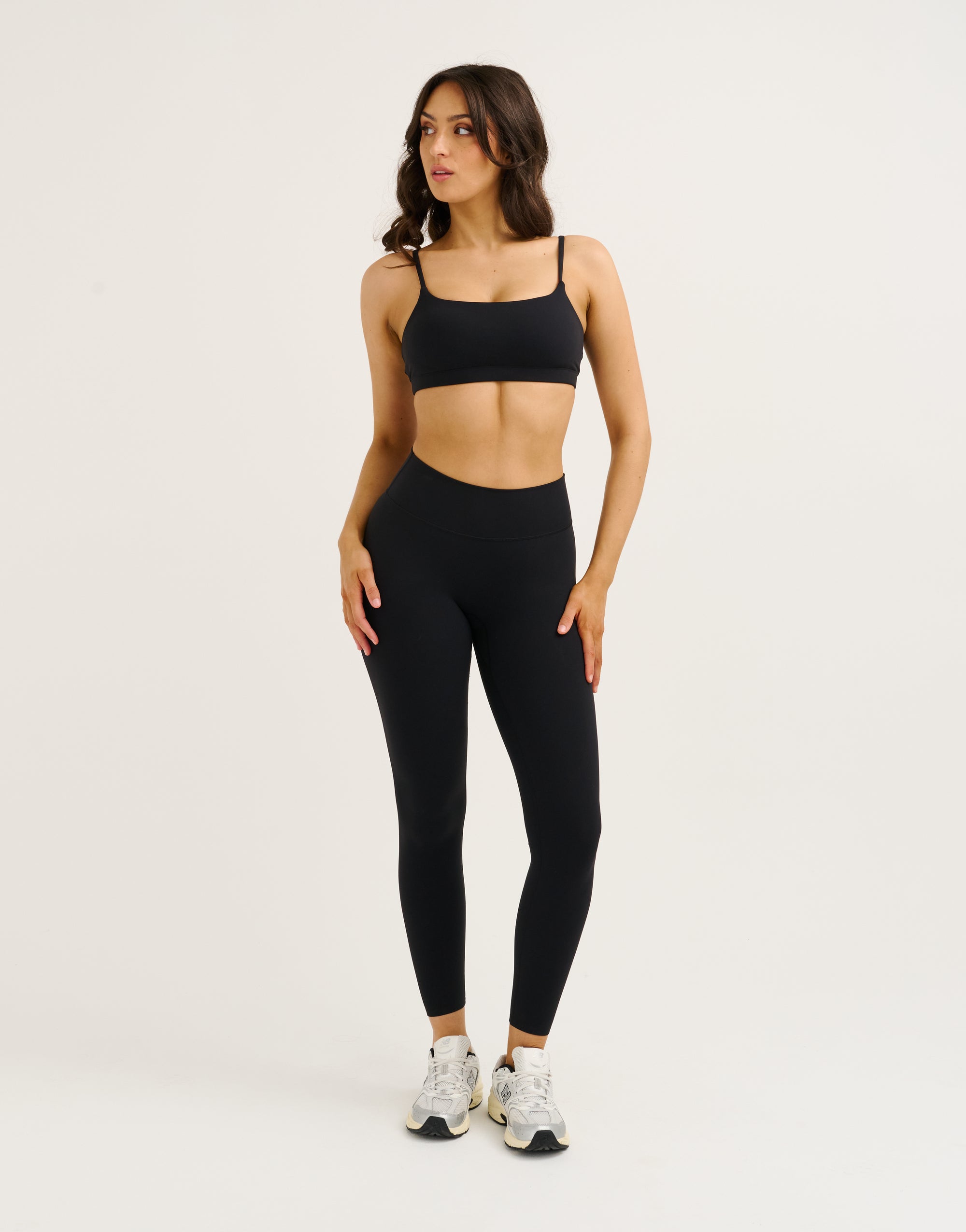 Lycra Invisible Scrunch Leggings - Black