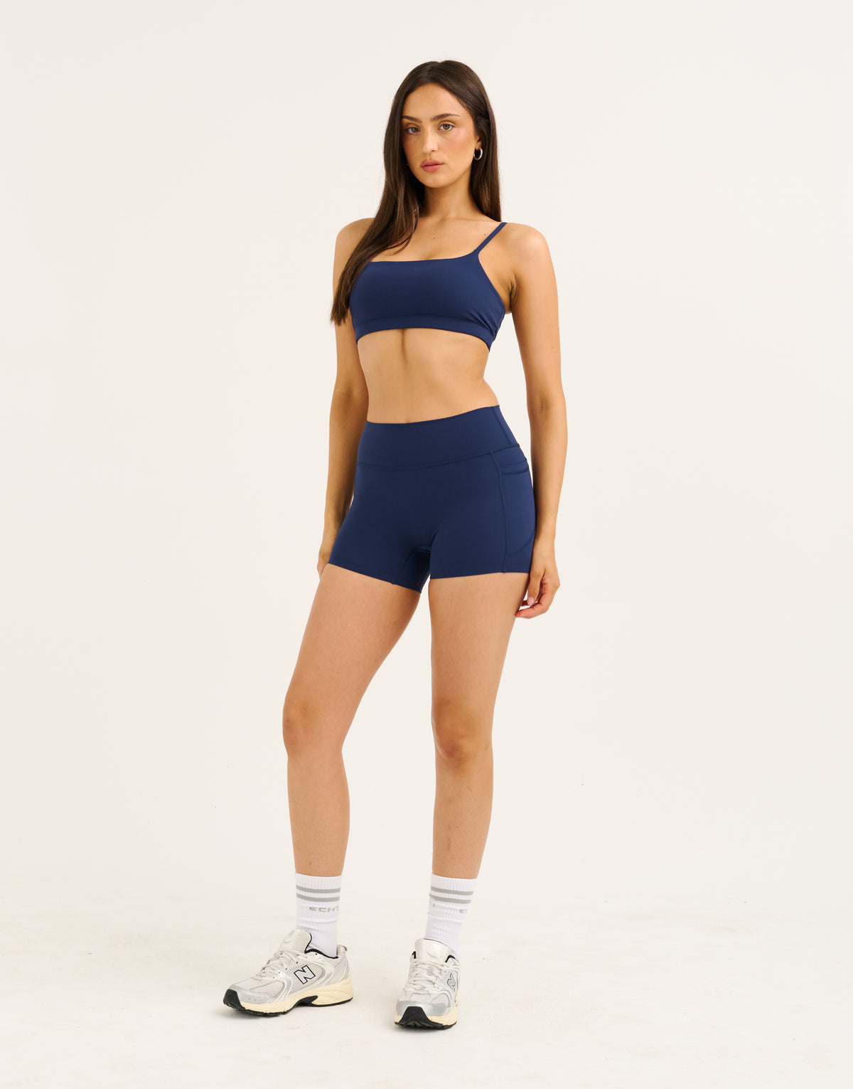 Lycra® Invisible Scrunch Pocket Shorts - Navy