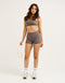Lycra Invisible Scrunch Pocket Shorts - Slate Grey