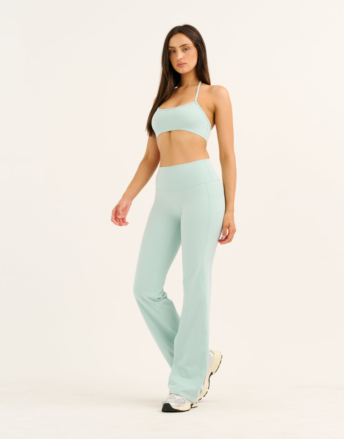 Lycra Invisible Scrunch Straight Leg Pant - Mint