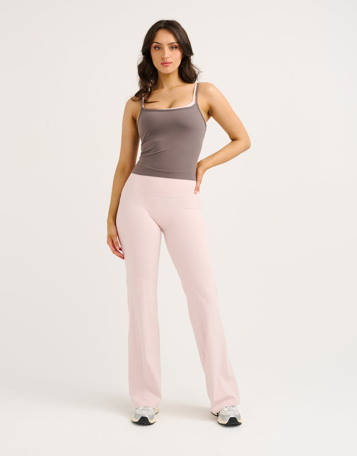 Lycra® Invisible Scrunch Straight Leg Pant - Mauve