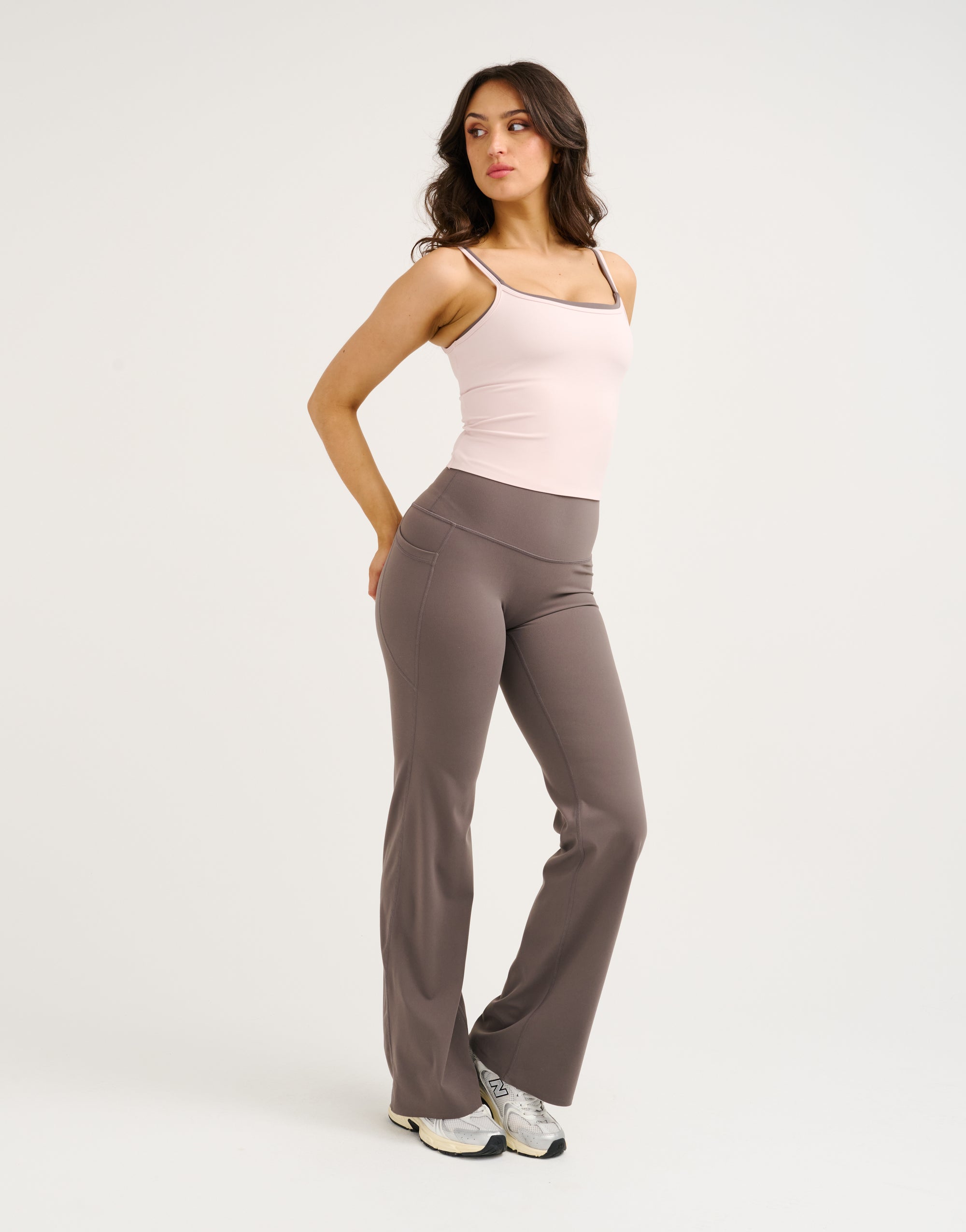 Lycra Invisible Scrunch Straight Leg Pant - Slate Grey