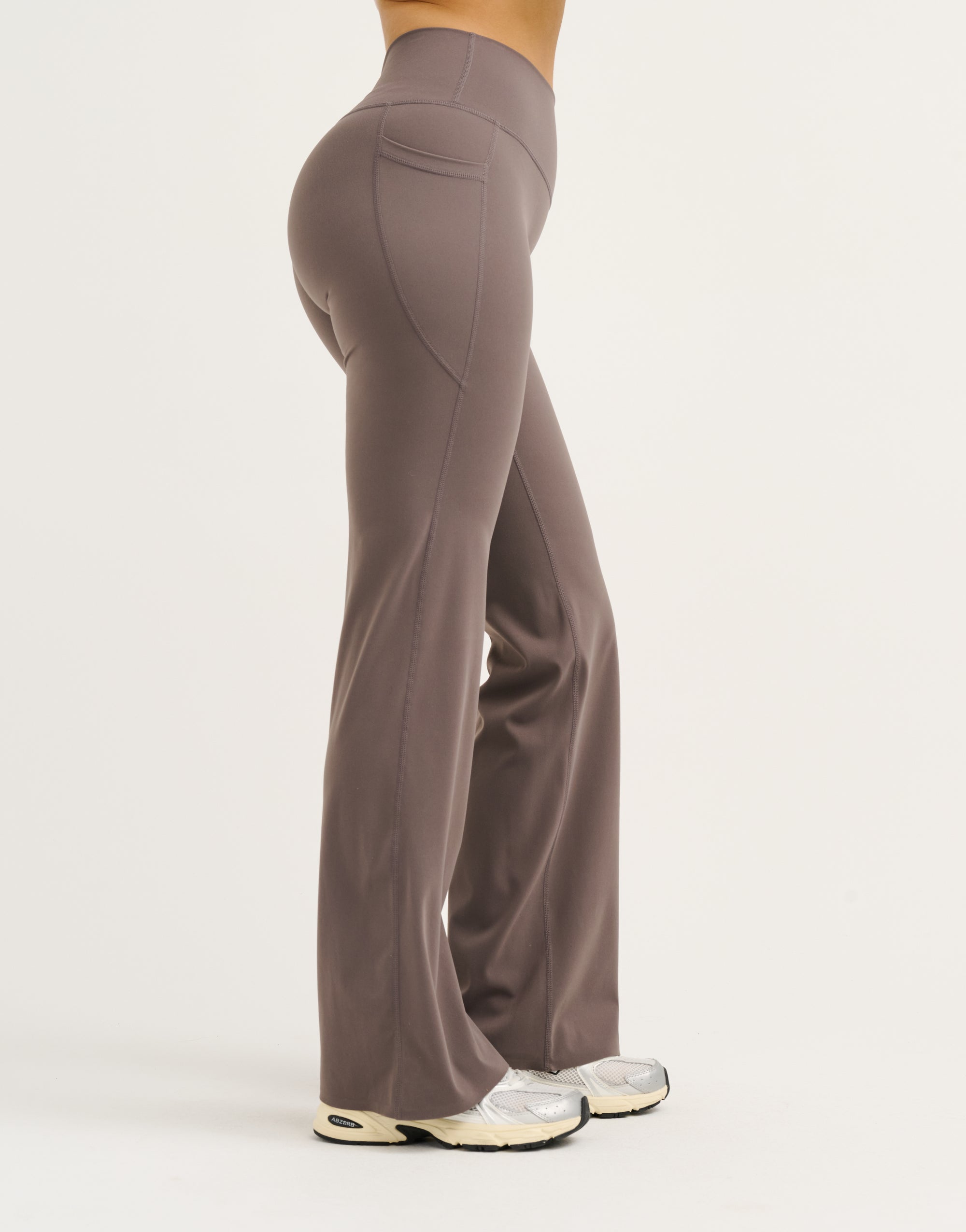 Lycra Invisible Scrunch Straight Leg Pant - Slate Grey