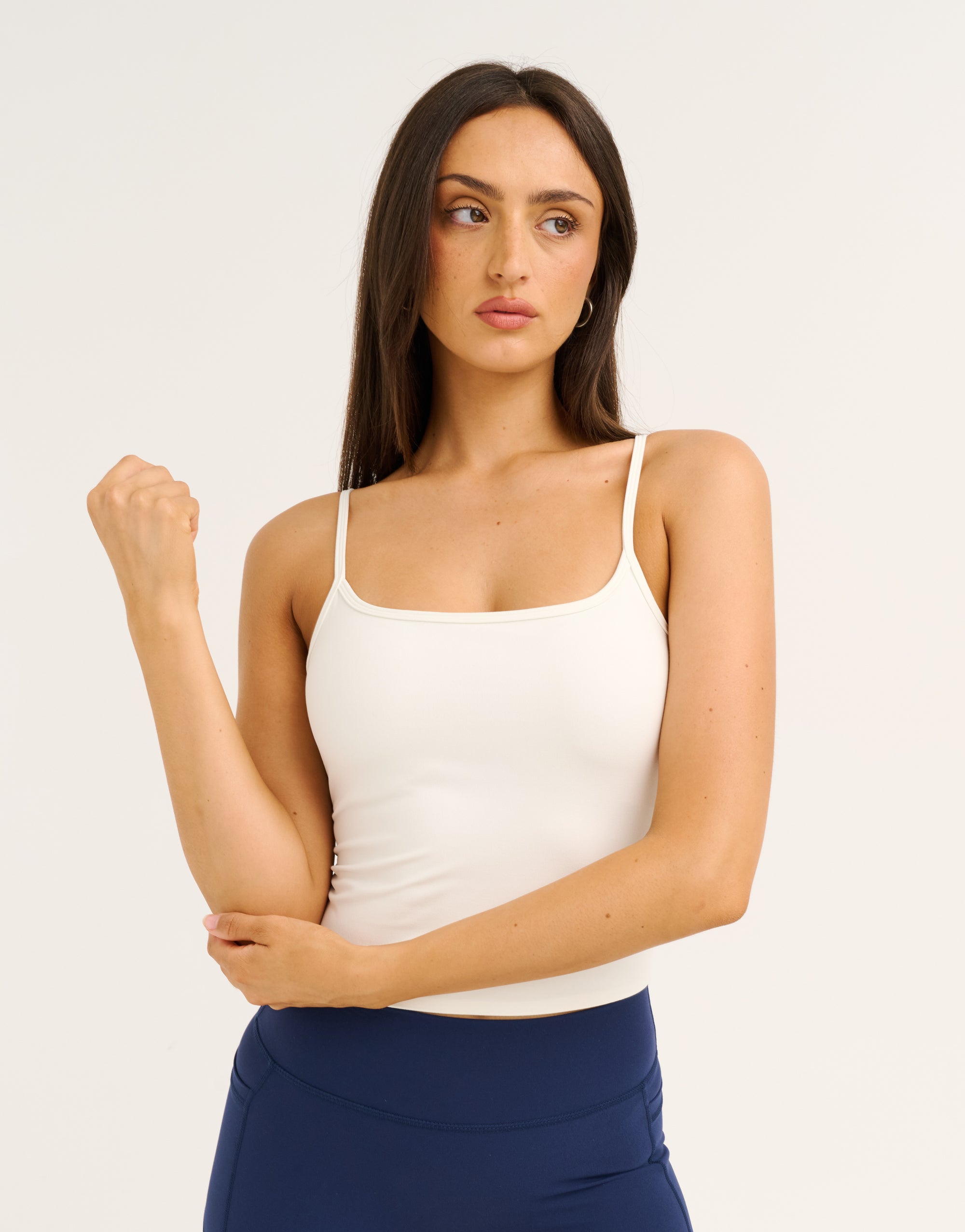 Lycra Seamless Tank - White