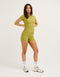 Lycra Seamless Tee - Olive