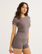 Lycra Seamless Tee - Slate Grey