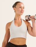 Tempo Pulse Halter Bra - Glacier