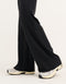 Lycra Wide Leg Pant - Black
