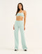 Lycra Wide Leg Pant - Mint