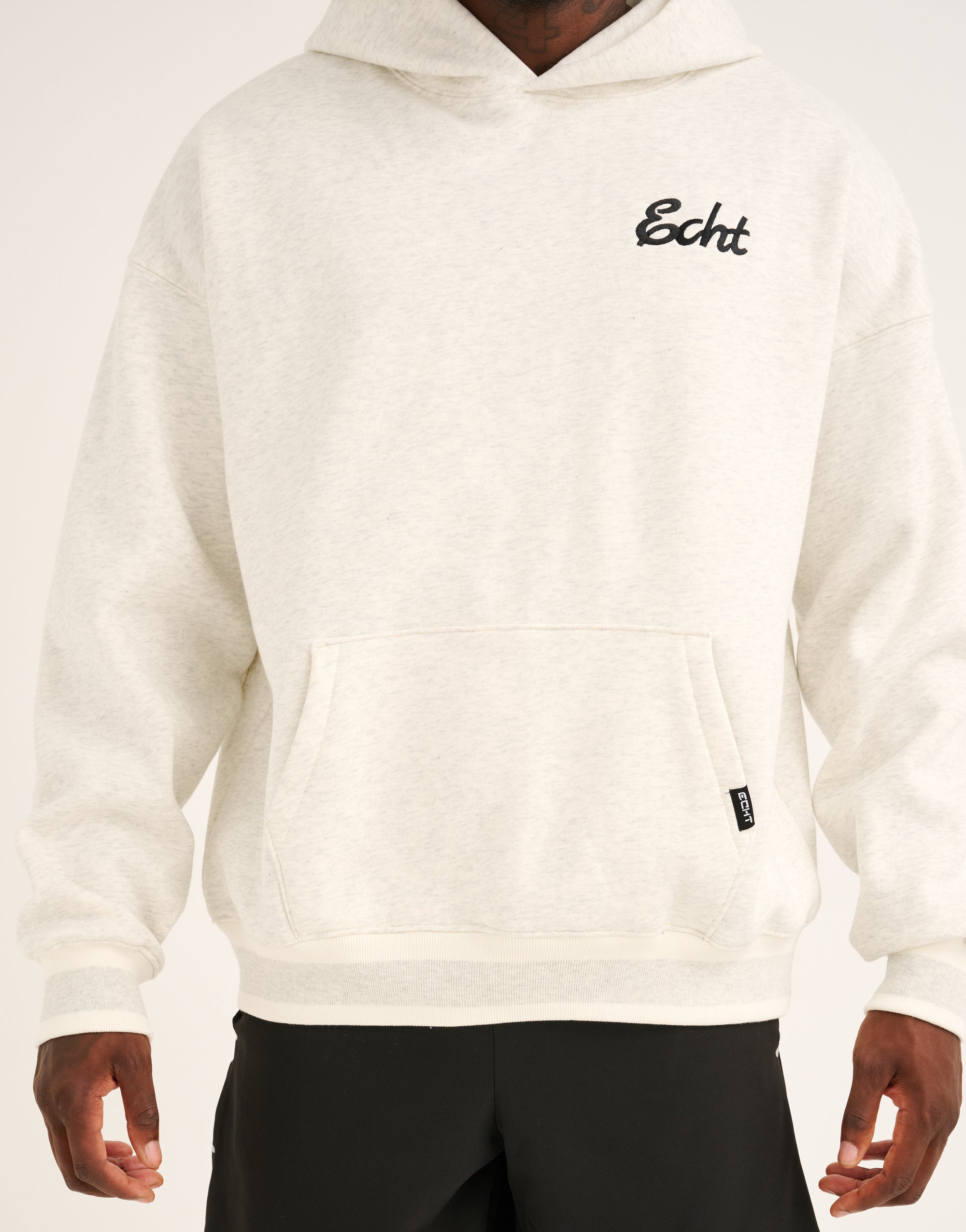 Script Hoodie - Heather Grey