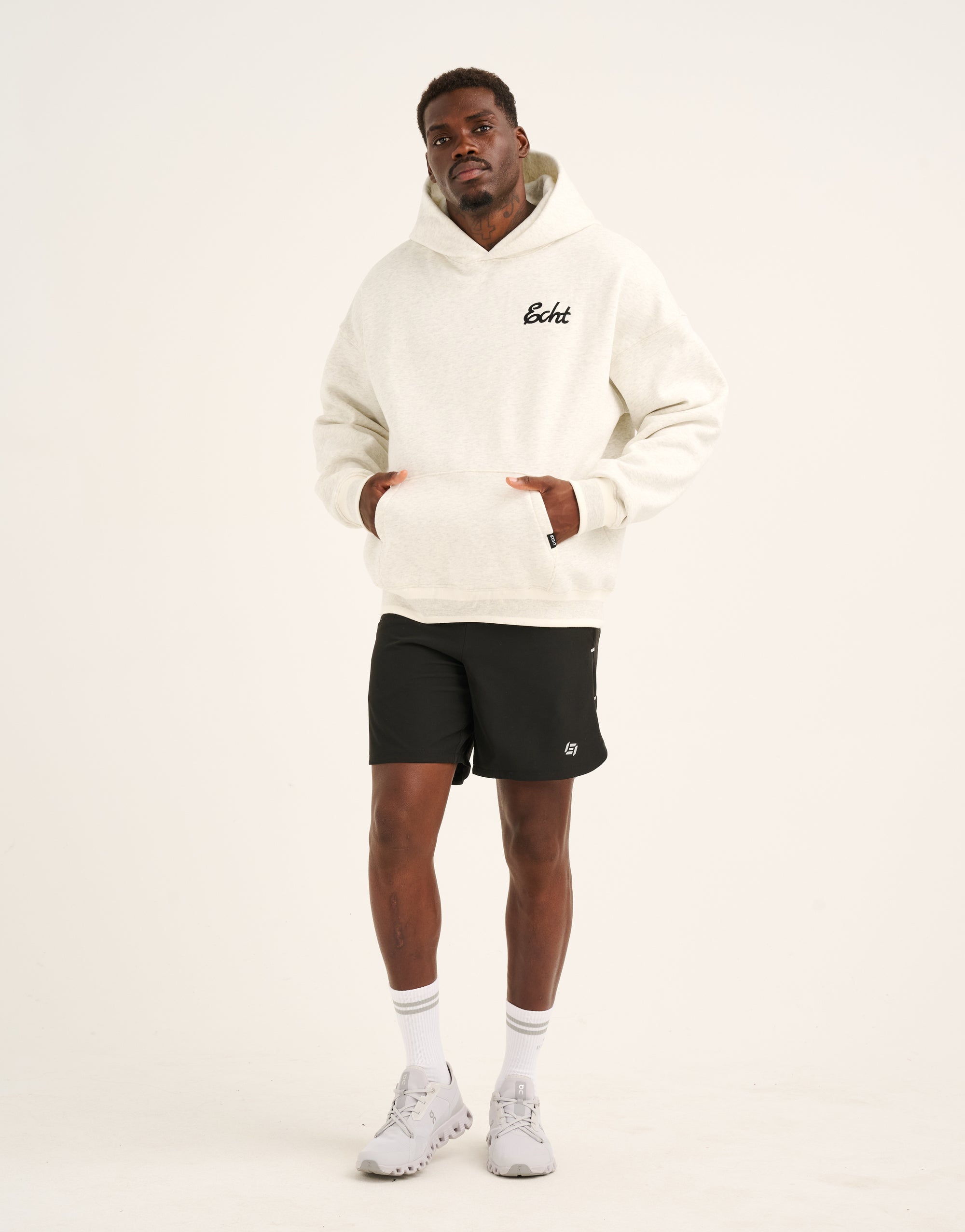 Script Hoodie - Heather Grey