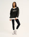 Club V Neck Sweatshirt - Black