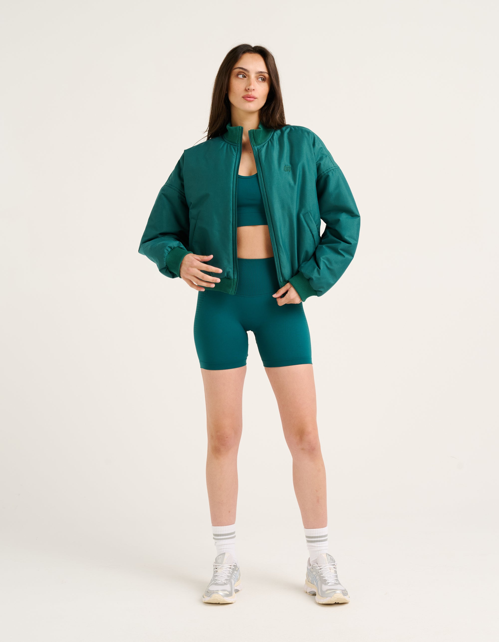 Tempo Pulse Bomber Jacket - Teal