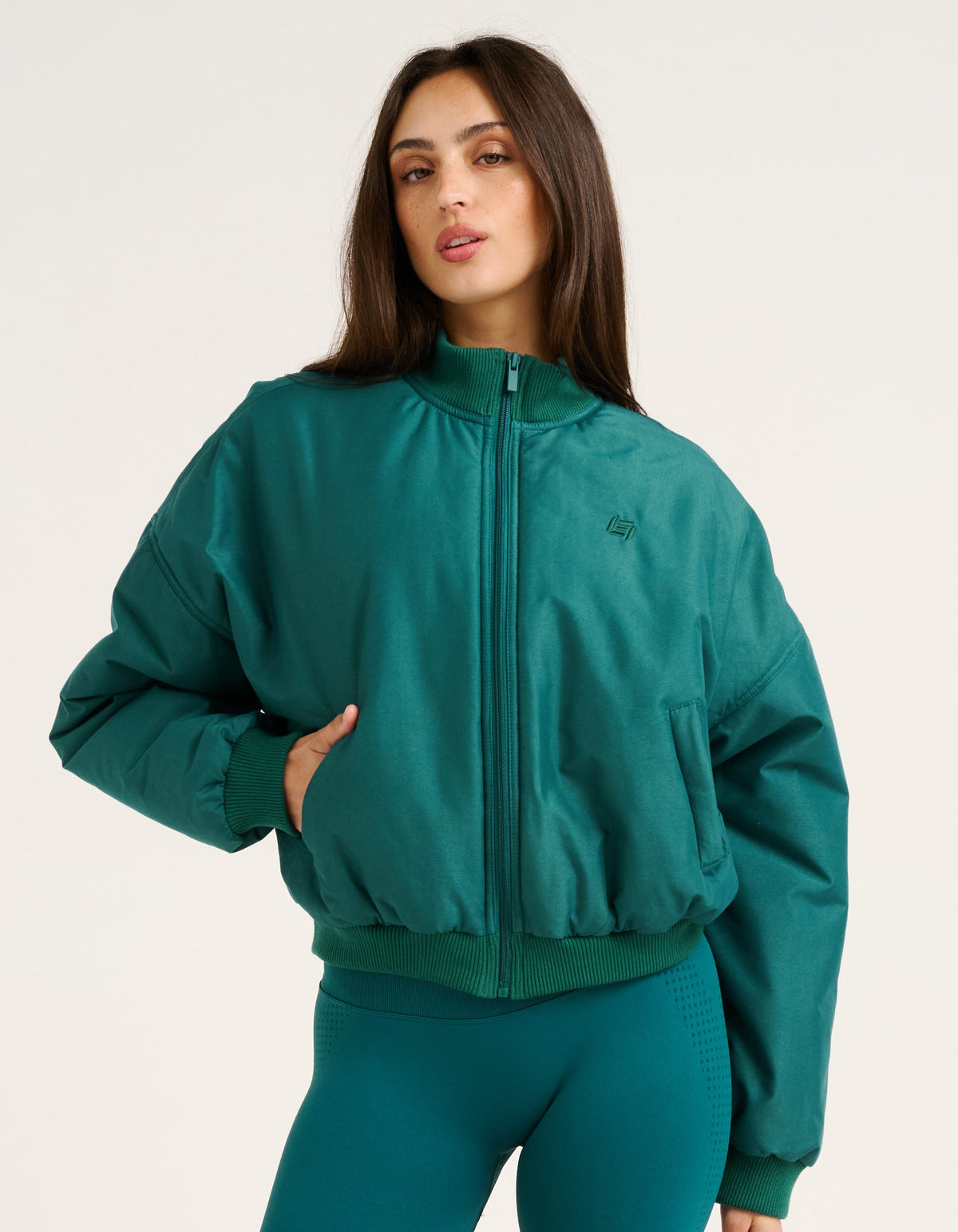 Tempo Pulse Bomber Jacket - Teal