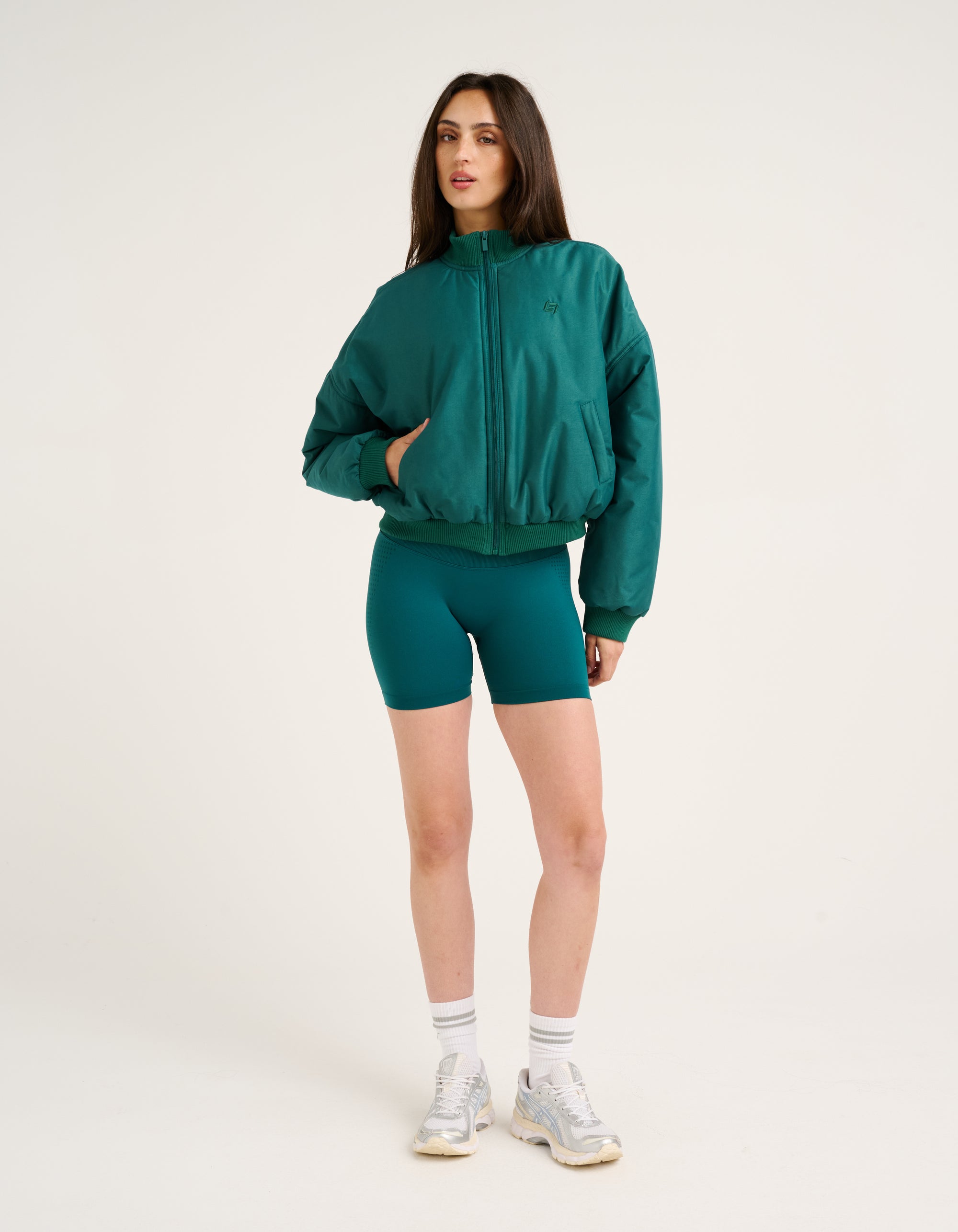 Tempo Pulse Bomber Jacket - Teal