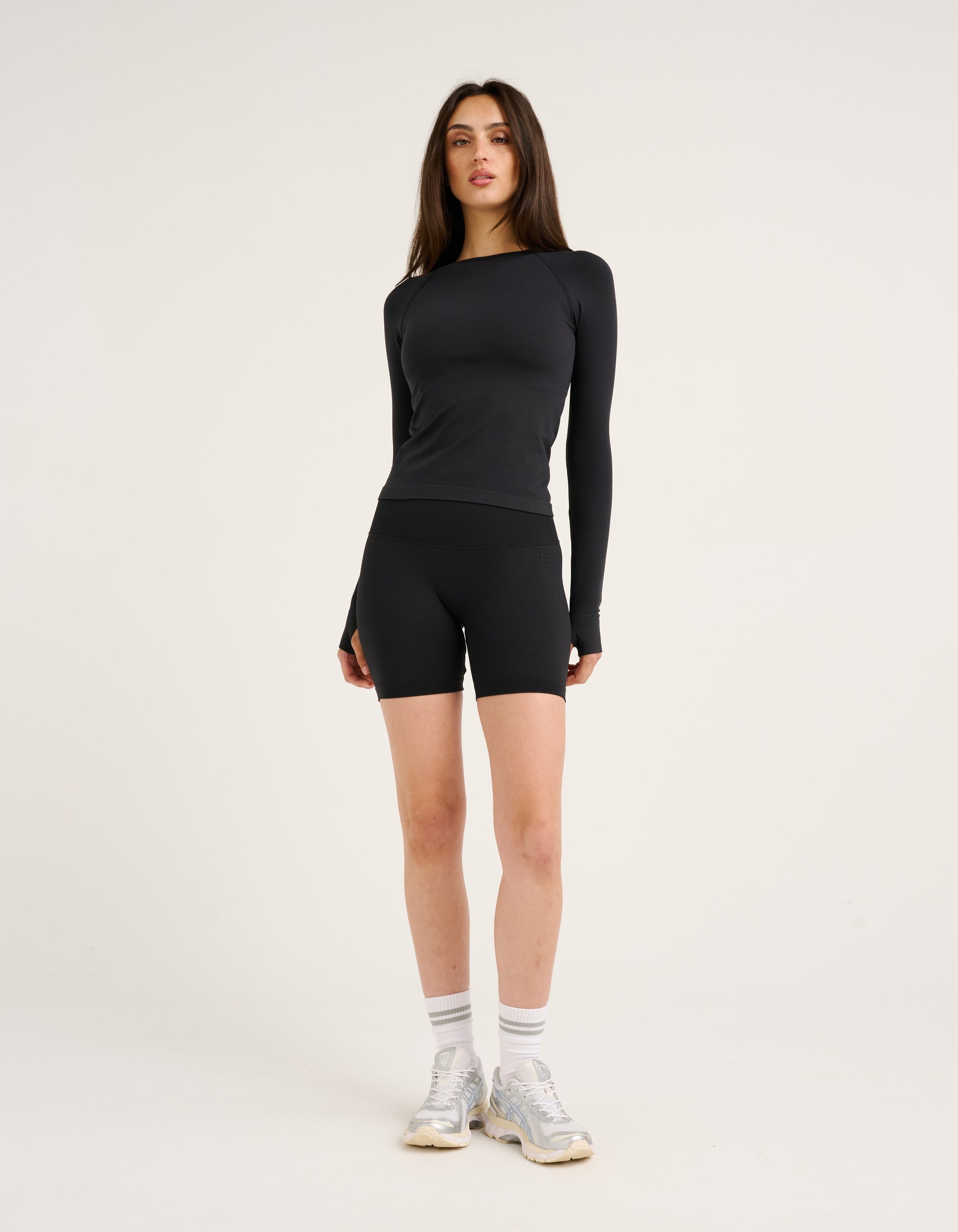Tempo Pulse Compression Long Sleeve - Phantom Black