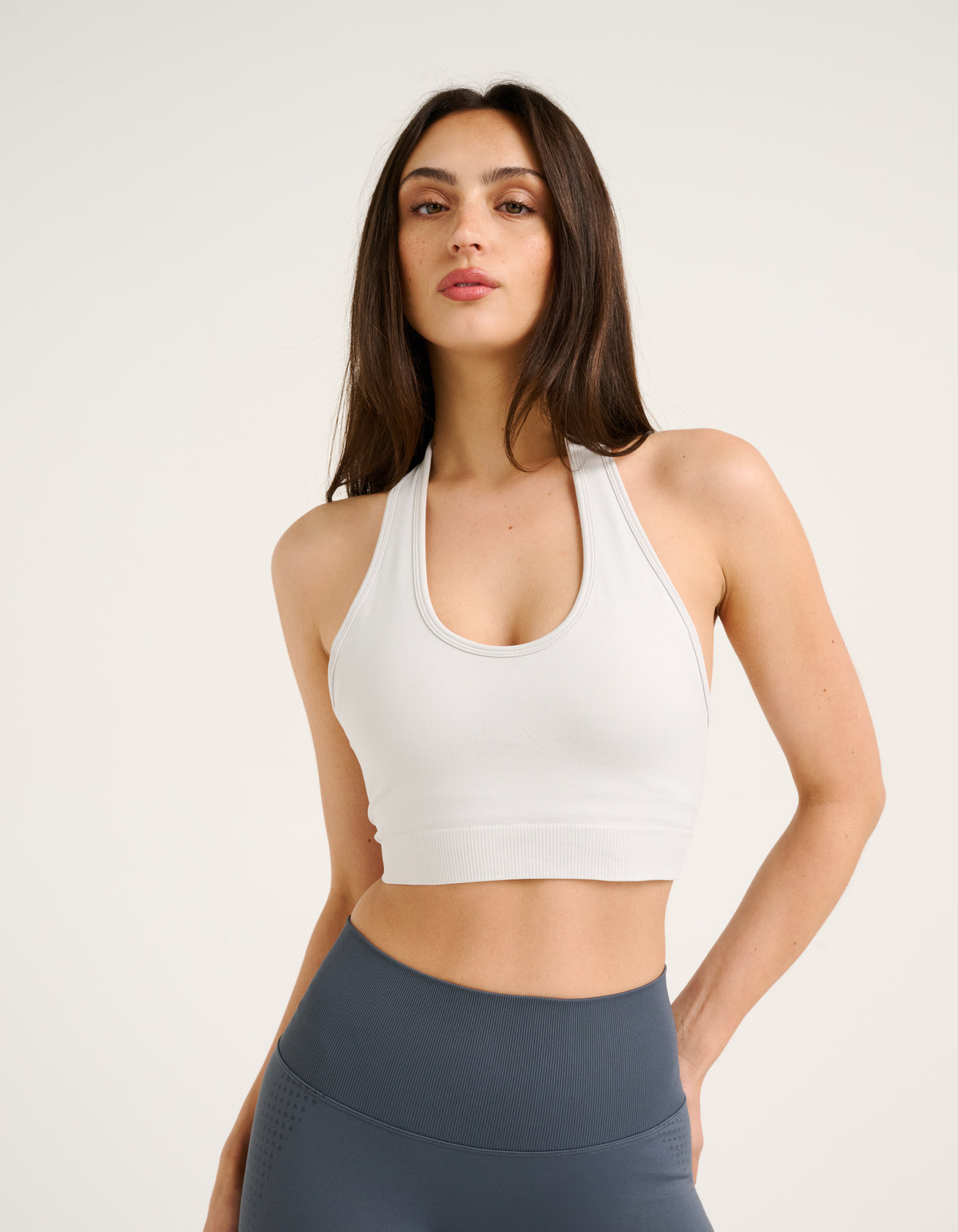 Tempo Pulse Halter Bra - Glacier
