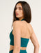 Tempo Pulse Halter Bra - Teal