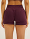 Echt Force Scrunch Mid-Waist Shorts - Blackberry