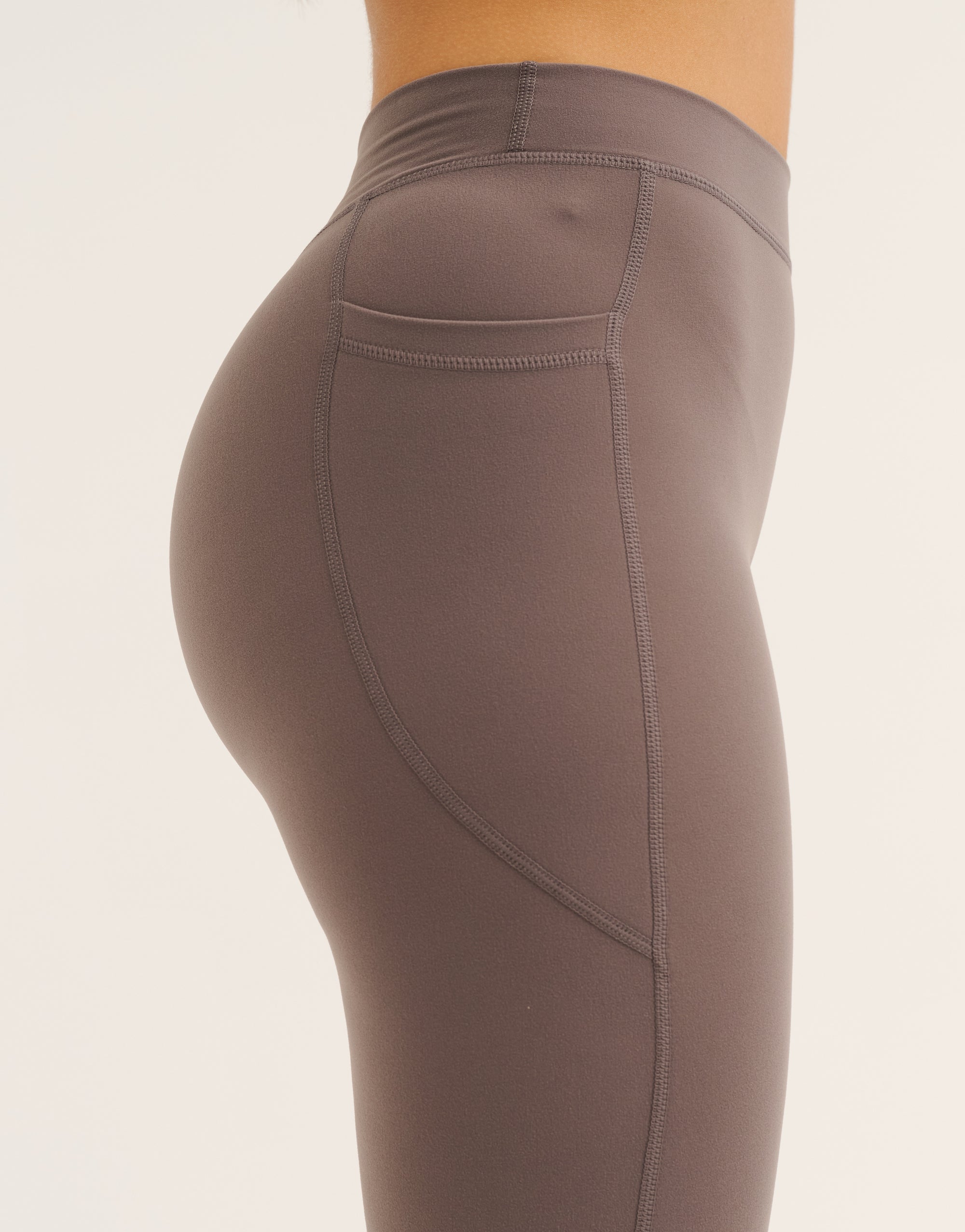 Ascend Pocket Mid-Waist Leggings 23" - Slate Grey