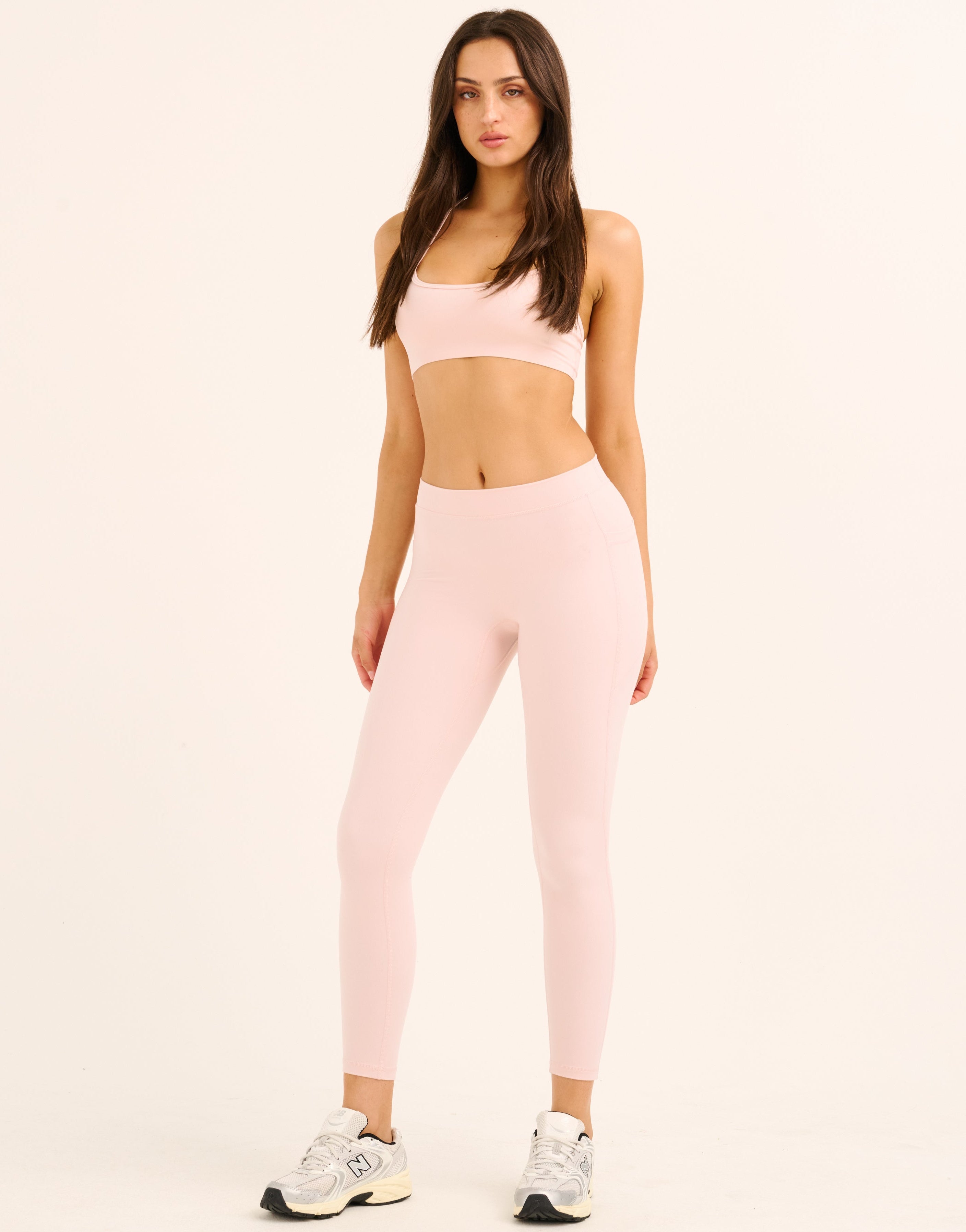 Ascend Pocket Mid-Waist Leggings 25" - Mauve